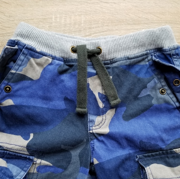 2011 vguc Mini Boden boys size 7 camoflauge blue cargo pants - Picture 9 of 10